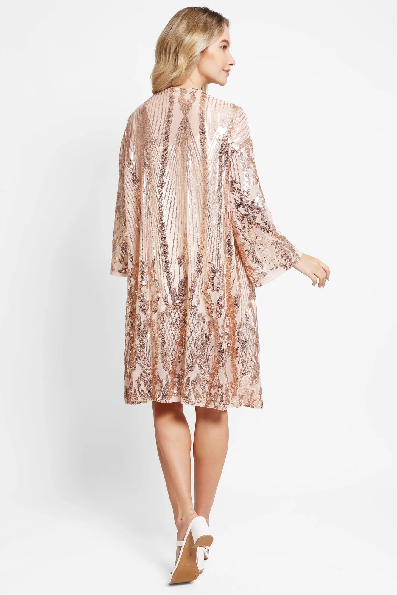 JP3520 Brielle Sequin Kimono
