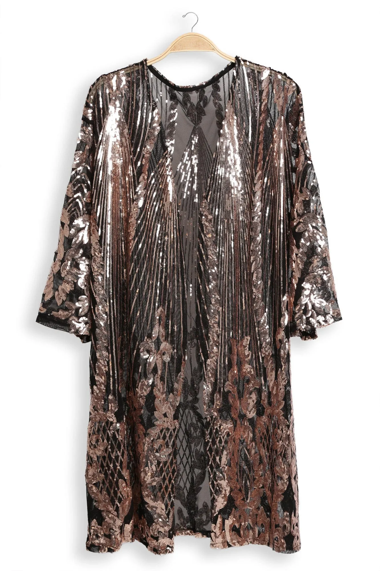 JP3520 Brielle Sequin Kimono