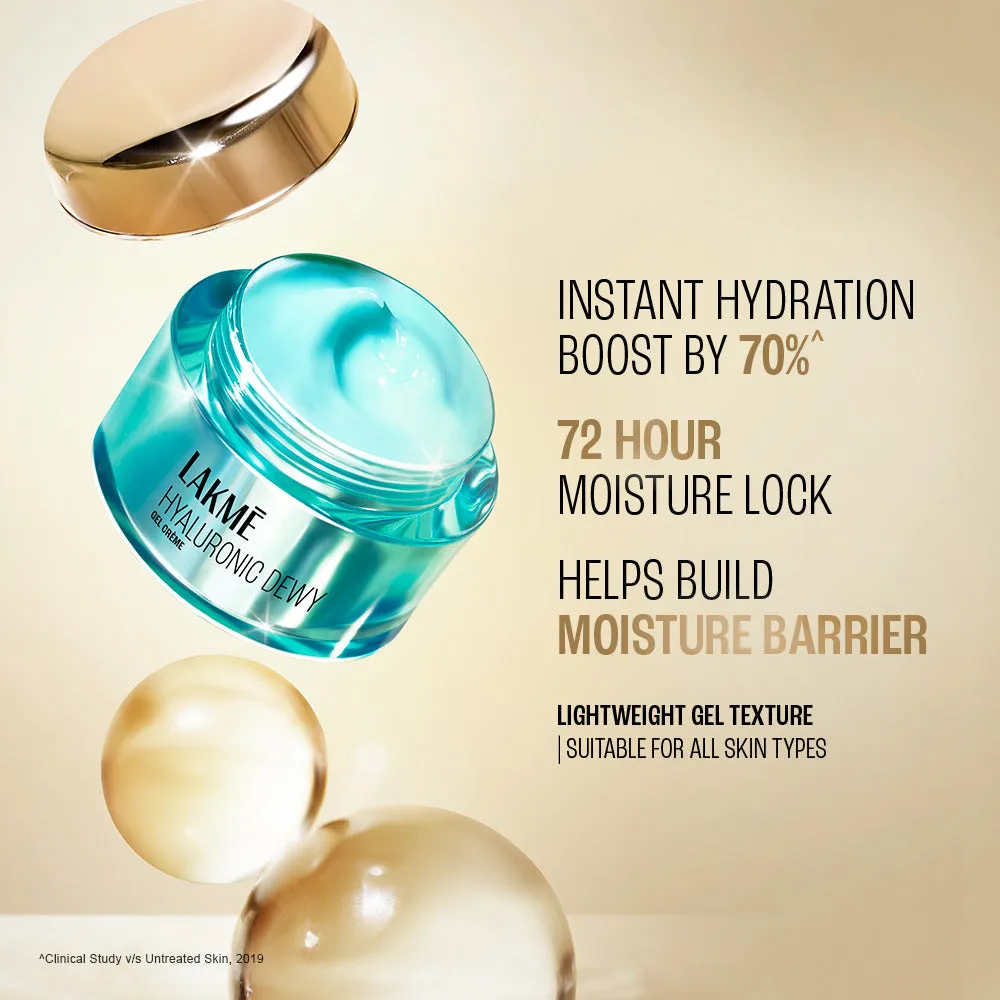 Lakmē Hyaluronic Dewy Gel Creme with Hyaluronic Acid 15G