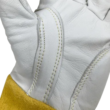 Leather Welding Gloves Cowhide / Goatskin with Kevlar Stitching - TIG - Armour Guard AG-1338