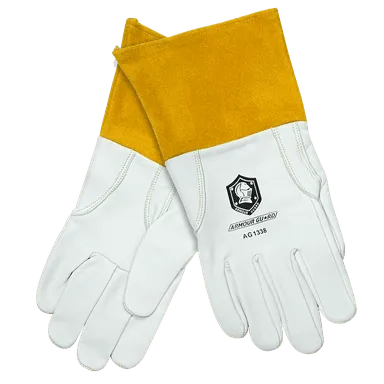 Leather Welding Gloves Cowhide / Goatskin with Kevlar Stitching - TIG - Armour Guard AG-1338