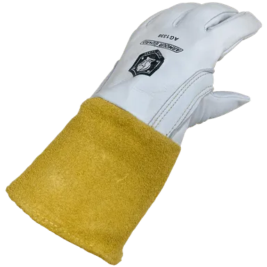Leather Welding Gloves Cowhide / Goatskin with Kevlar Stitching - TIG - Armour Guard AG-1338