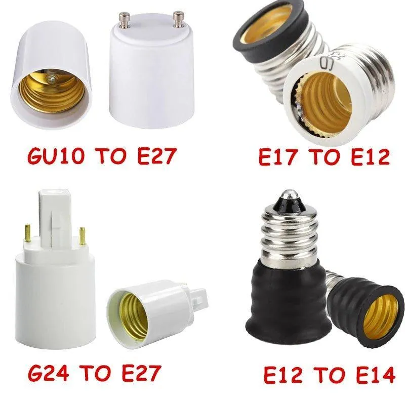 Light Bulb Adaptor Socket Bases Lamp Holder Converter Bulb Socket Extender