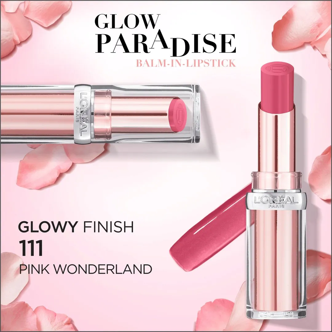 L'Oréal Paris Color Riche Glow Paradise Balm In Lipstick 111 Pink Wonderland