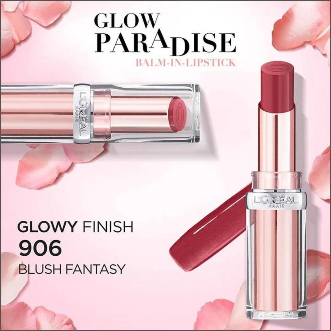 L'Oréal Paris Color Riche Glow Paradise Balm In Lipstick 906 Blush Fantasy