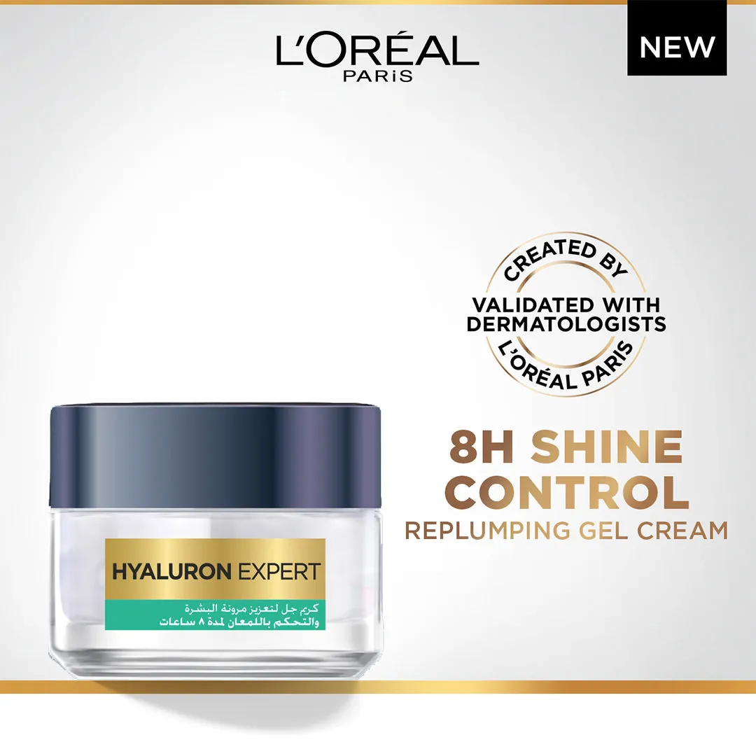 L'Oreal Paris Hyaluron Expert 8h Shine Control Replumping Gel-Cream 50ML