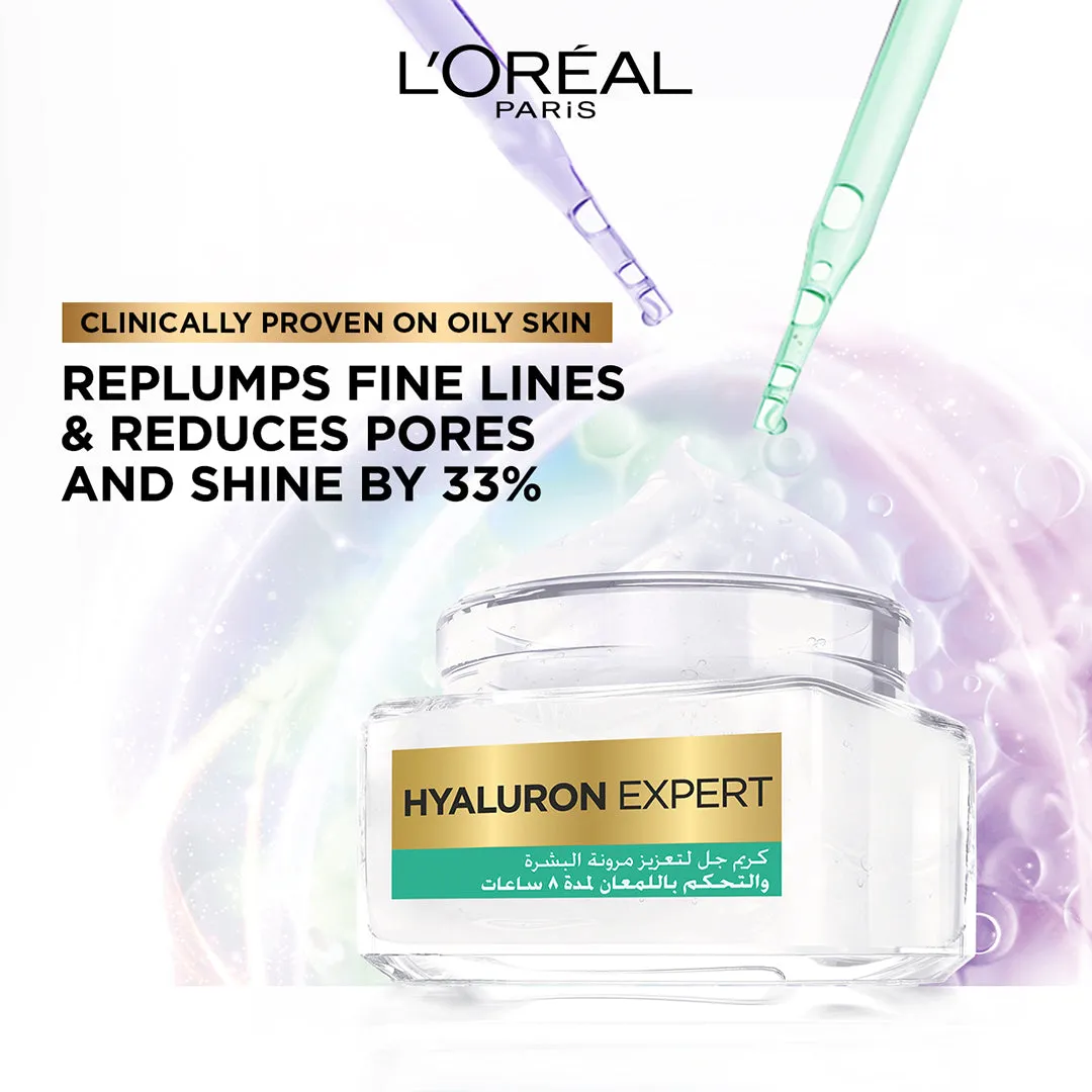 L'Oreal Paris Hyaluron Expert 8h Shine Control Replumping Gel-Cream 50ML