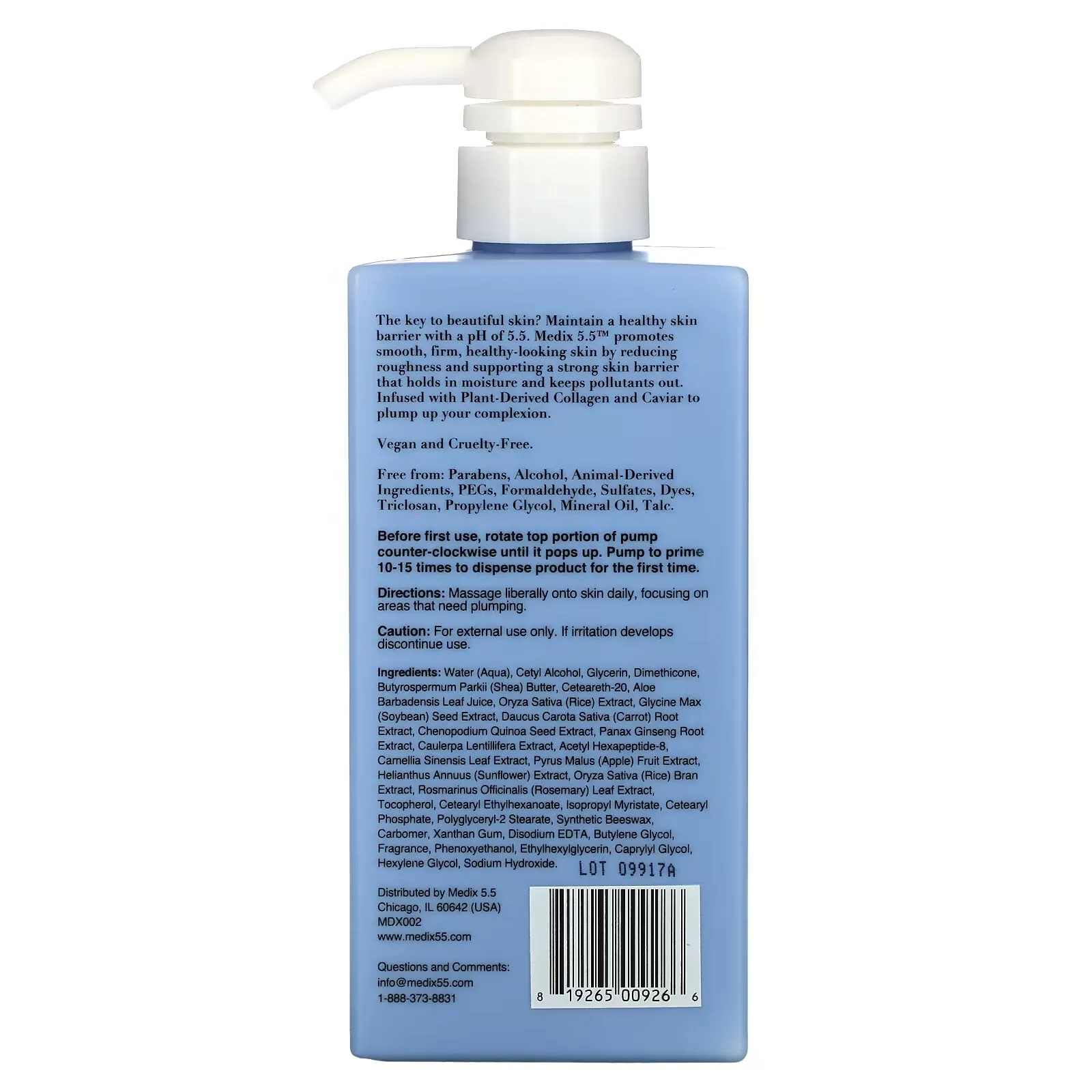 Medix 5.5, Collagen   Caviar, Age Control Moisturizer, 15 fl oz (444 ml)