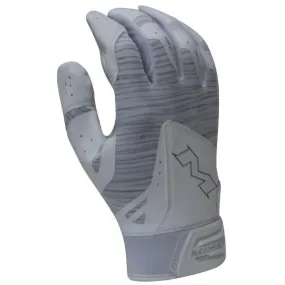 Miken Pro Adult Batting Gloves (White) MBGL18-WHT