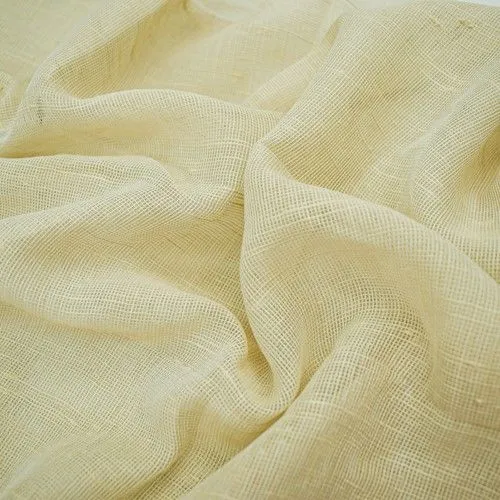 Natural Beige Slubbed Woven Net-like Home Decorating  Fabric