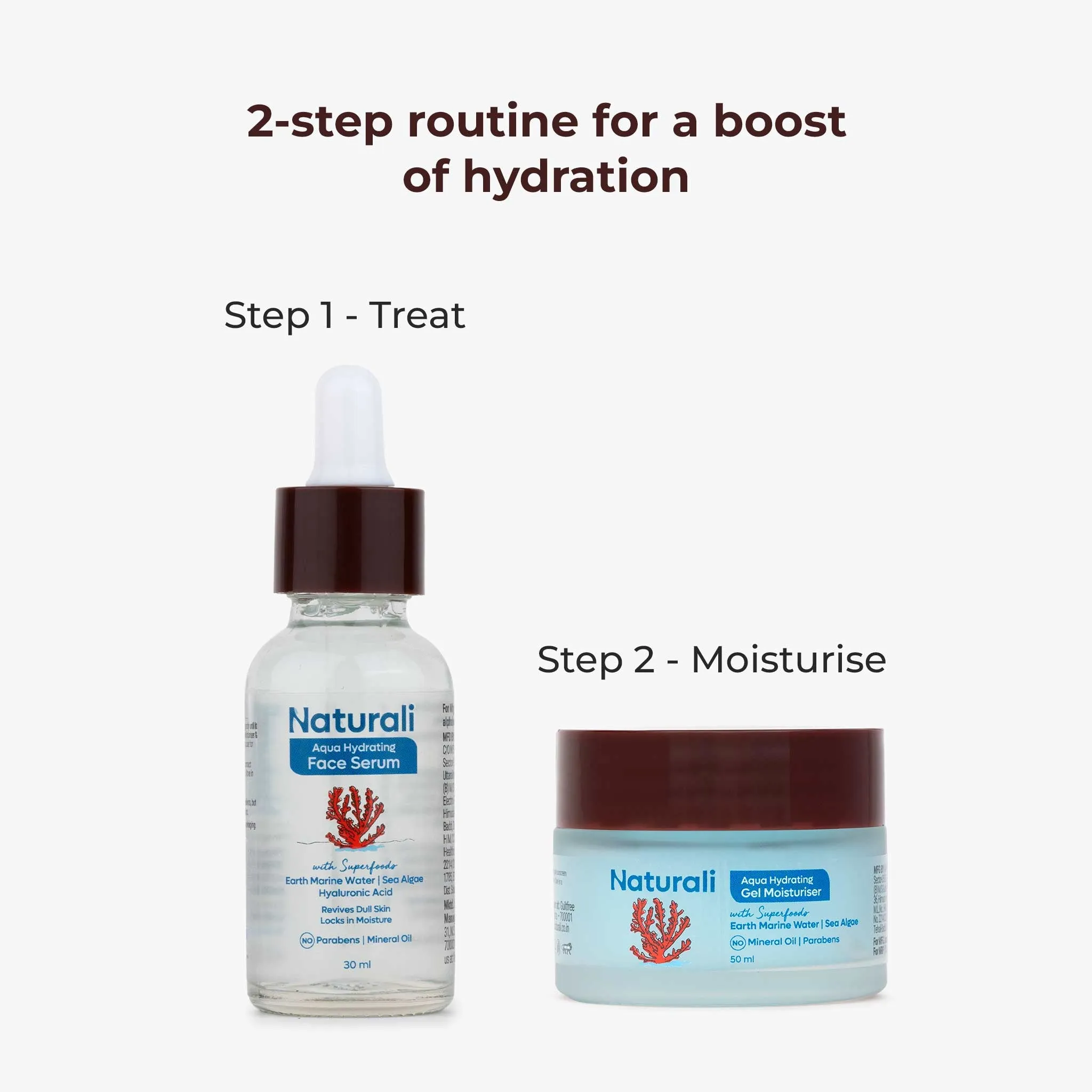 Naturali Aqua Hydration Combo - Aqua Hydrating Serum   Aqua Hydrating Gel Moisturiser