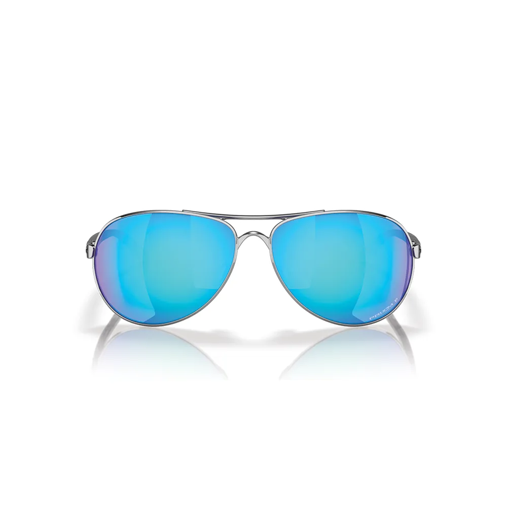 Oakley Feedback Color: Prizm Sapphire Polarized Lenses, Polished Chrome Frame