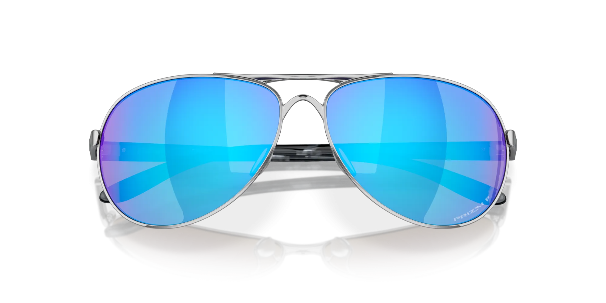 Oakley Feedback Color: Prizm Sapphire Polarized Lenses, Polished Chrome Frame