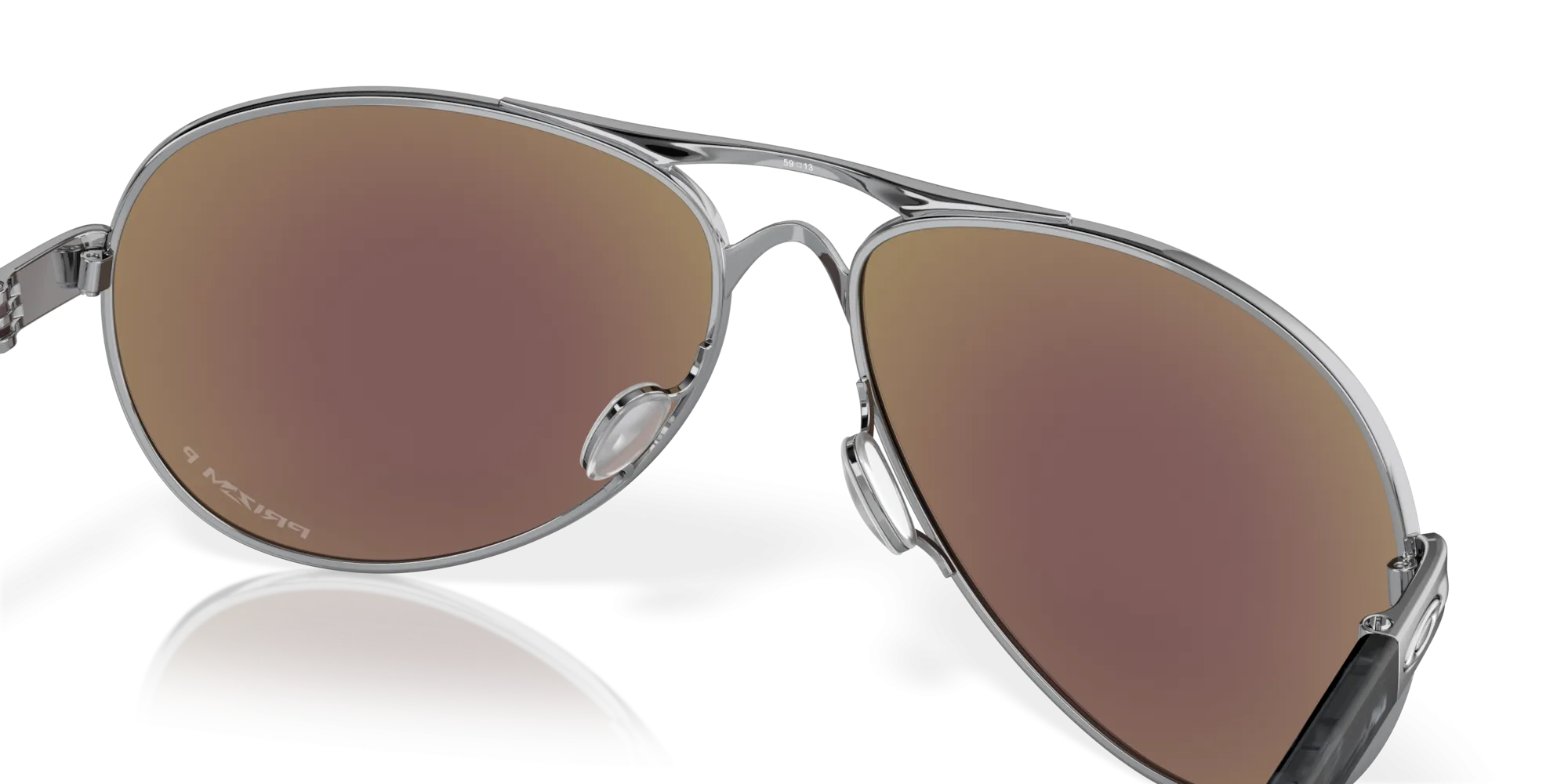 Oakley Feedback Color: Prizm Sapphire Polarized Lenses, Polished Chrome Frame