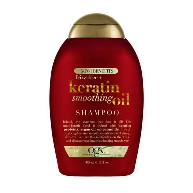 Ogx Frizz-Free   Keratin Smoothing Oil Shampoo