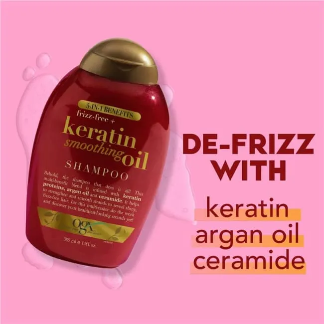 Ogx Frizz-Free   Keratin Smoothing Oil Shampoo