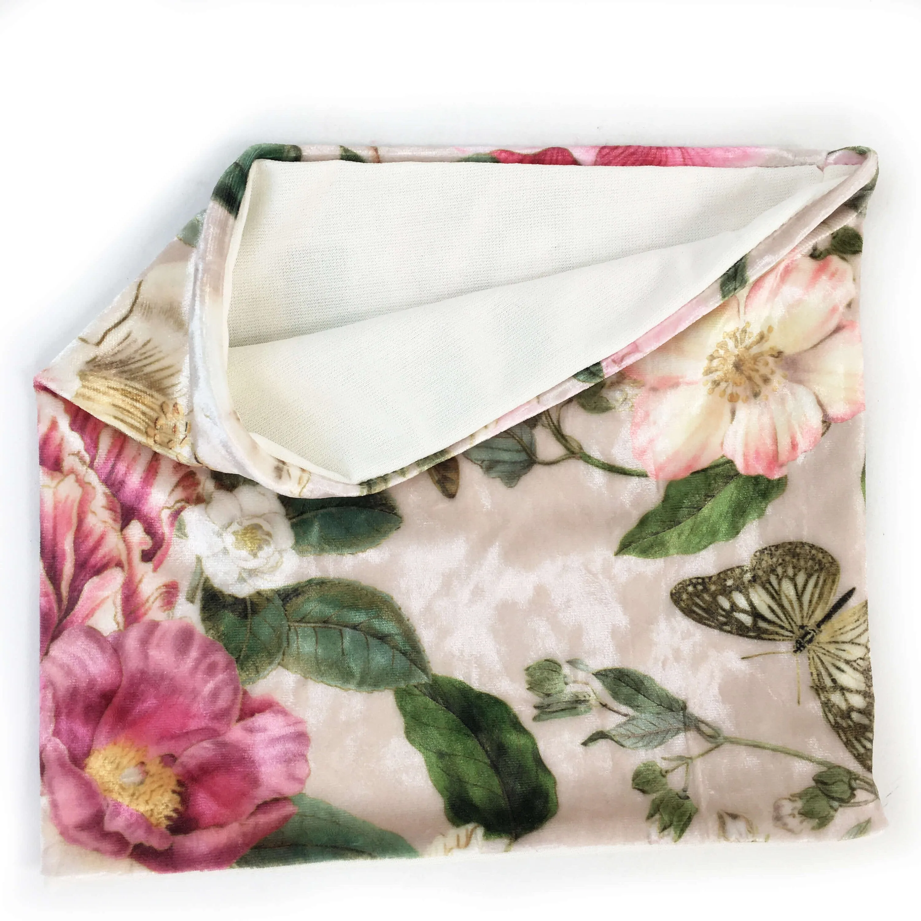 Peony Floral, Versatile Scarf, Headband, HatBand, Neck Warmer, Washable, Ladies Scarf, Velour Scarf, Designer Gaiter,Velour/Silky Soft Knit