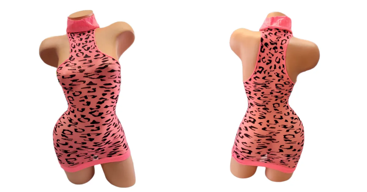 Pink Cheetah Cover Ups
