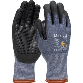PIP MaxiCut Seamless Knit Engineered Yarn Glove with Premium Nitrile Coated MicroFoam Grip on Palm - Blue