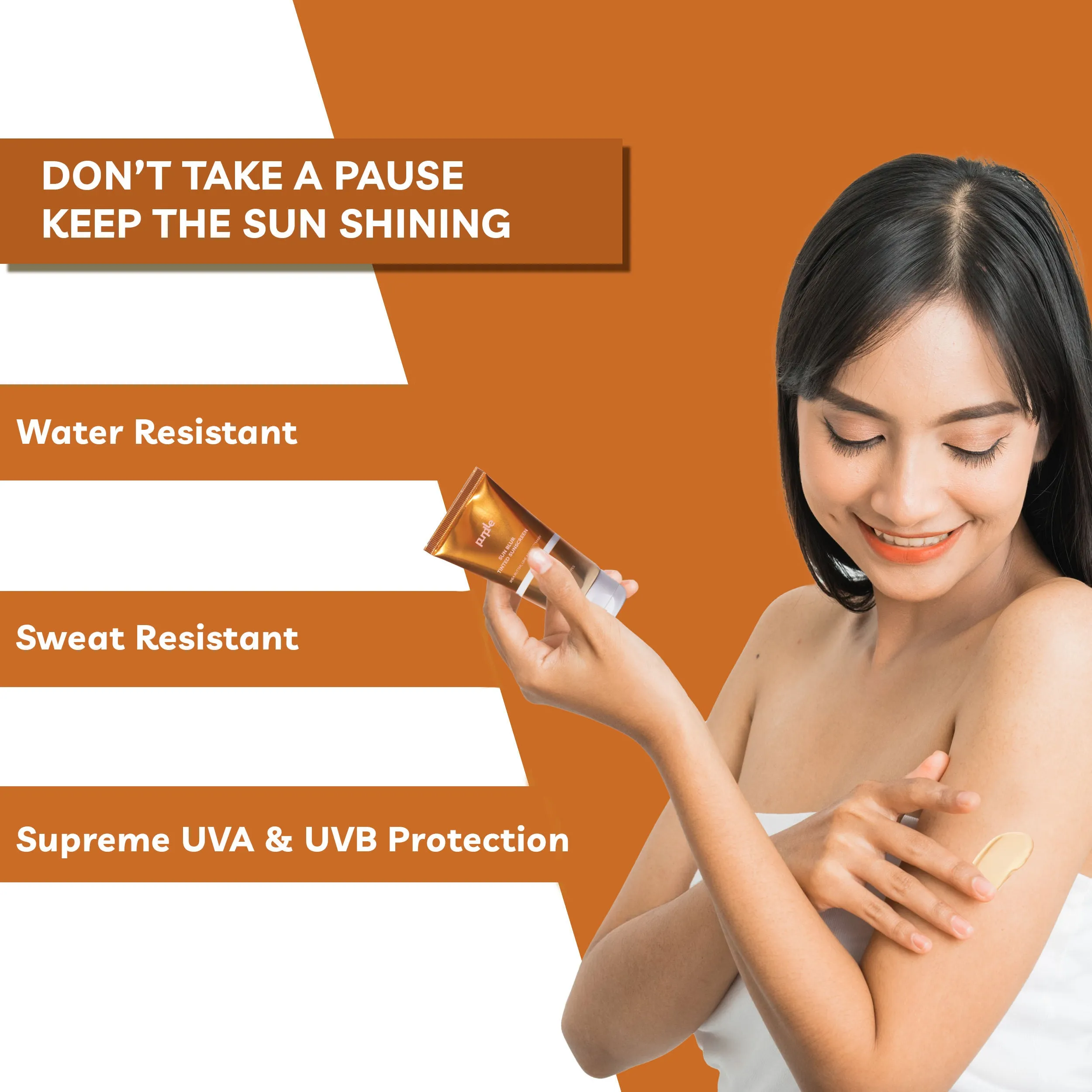 Purplle Sun Blur Tinted Sunscreen - Shea Butter, Lime, and Rosemary SPF50 (50 gm)