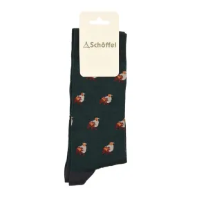 Schoffel Mens Cotton Sock - Dark Teal Partridge