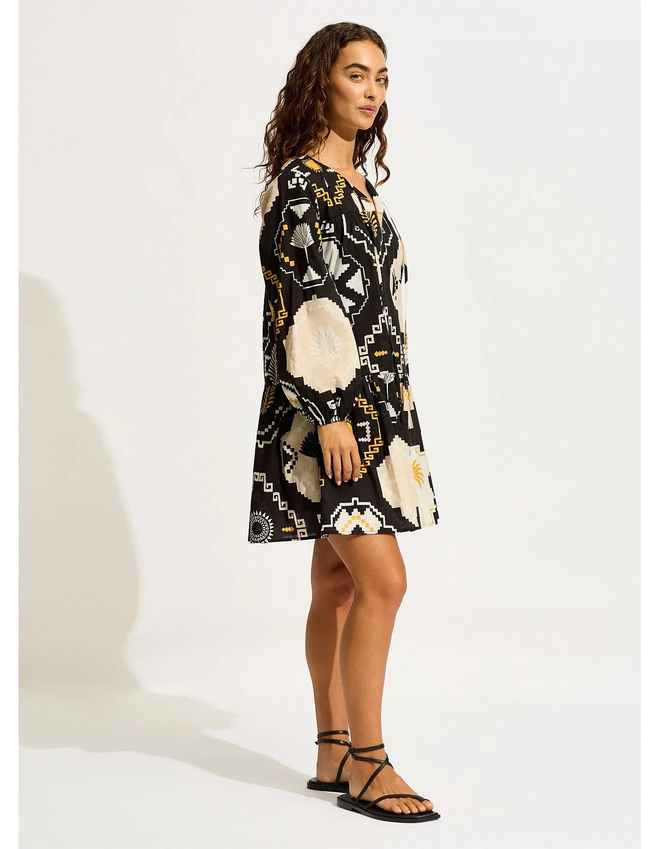 Seafolly Kasbah Cover Up Black