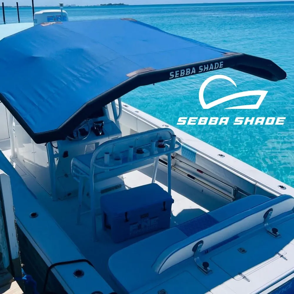 Sebba Shade 8 x 12 ft. Grey Sun Shade f/Boats 26' 