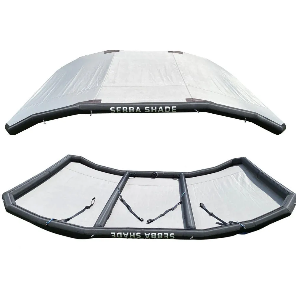 Sebba Shade 8 x 12 ft. Grey Sun Shade f/Boats 26' 