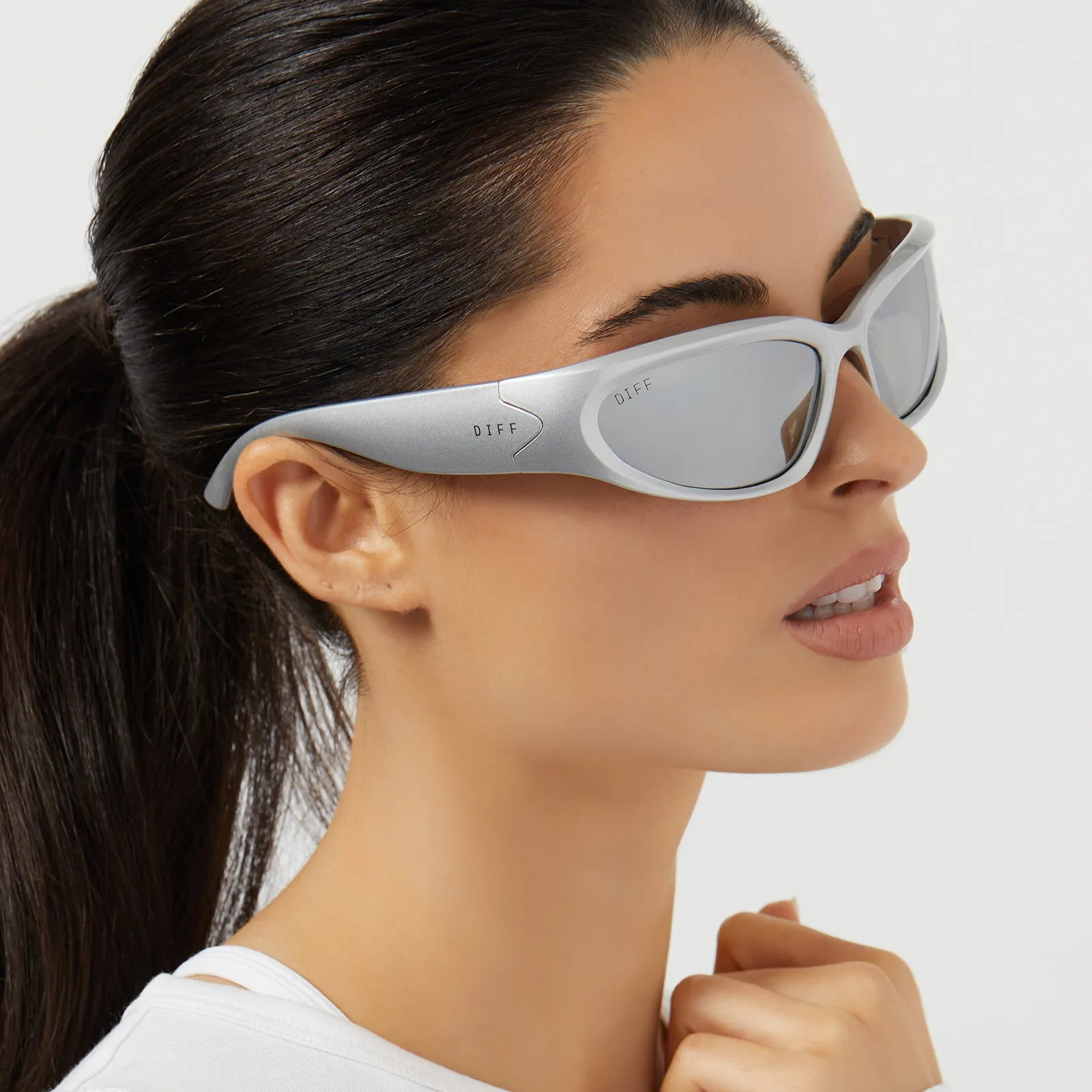 SIDE OUT - SILVER   SILVER MIRROR   POLARIZED SUNGLASSES