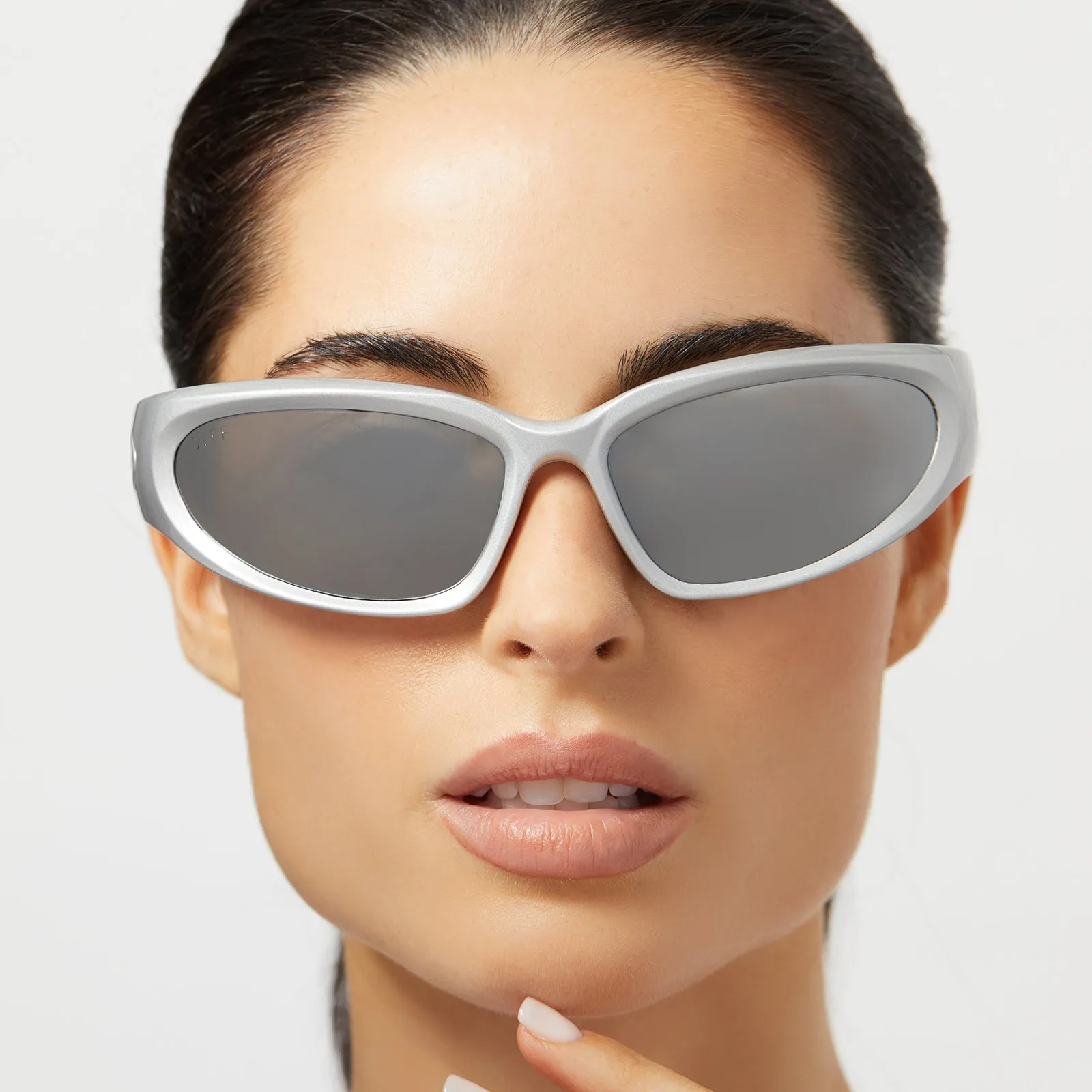 SIDE OUT - SILVER   SILVER MIRROR   POLARIZED SUNGLASSES