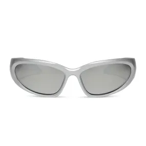 SIDE OUT - SILVER   SILVER MIRROR   POLARIZED SUNGLASSES