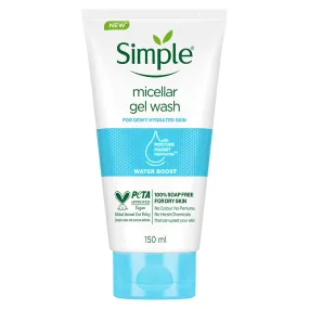 Simple - Micellar Facial Gel Wash Water Boost For Hydrated Skin 150ml