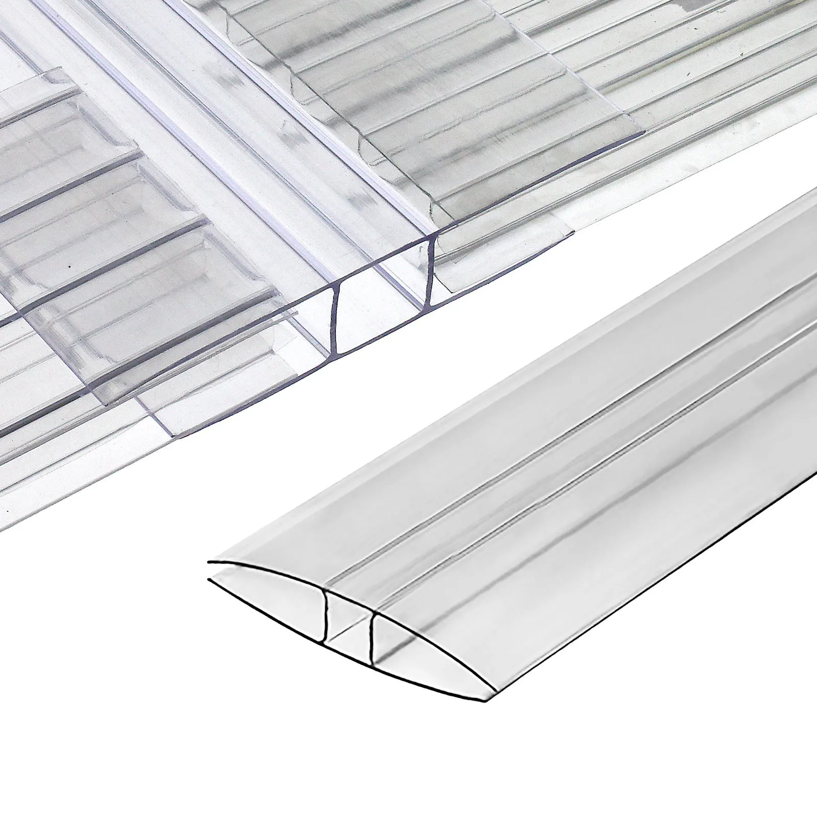 SNAPA Polycarbonate H-Section (Clear)