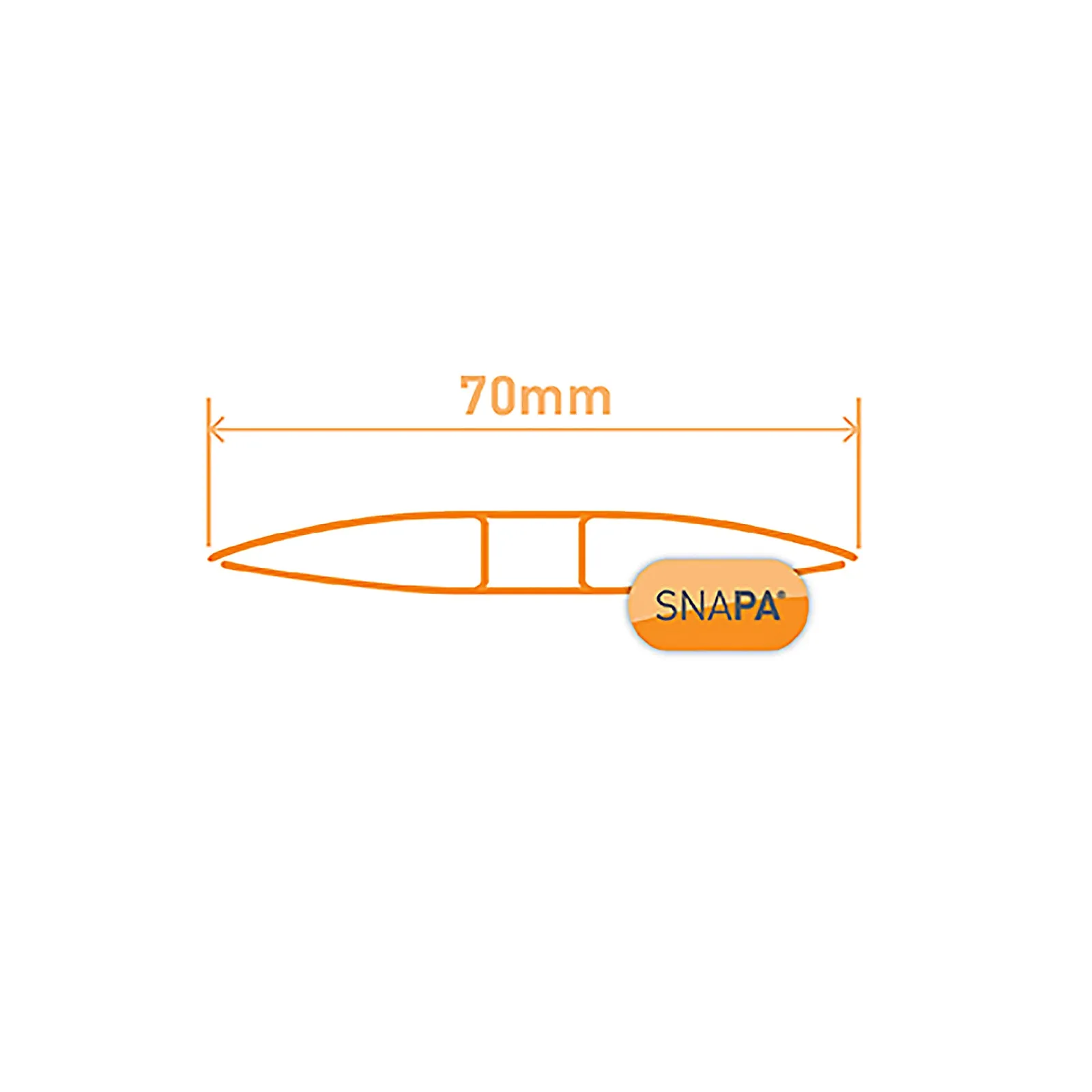 SNAPA Polycarbonate H-Section (Clear)