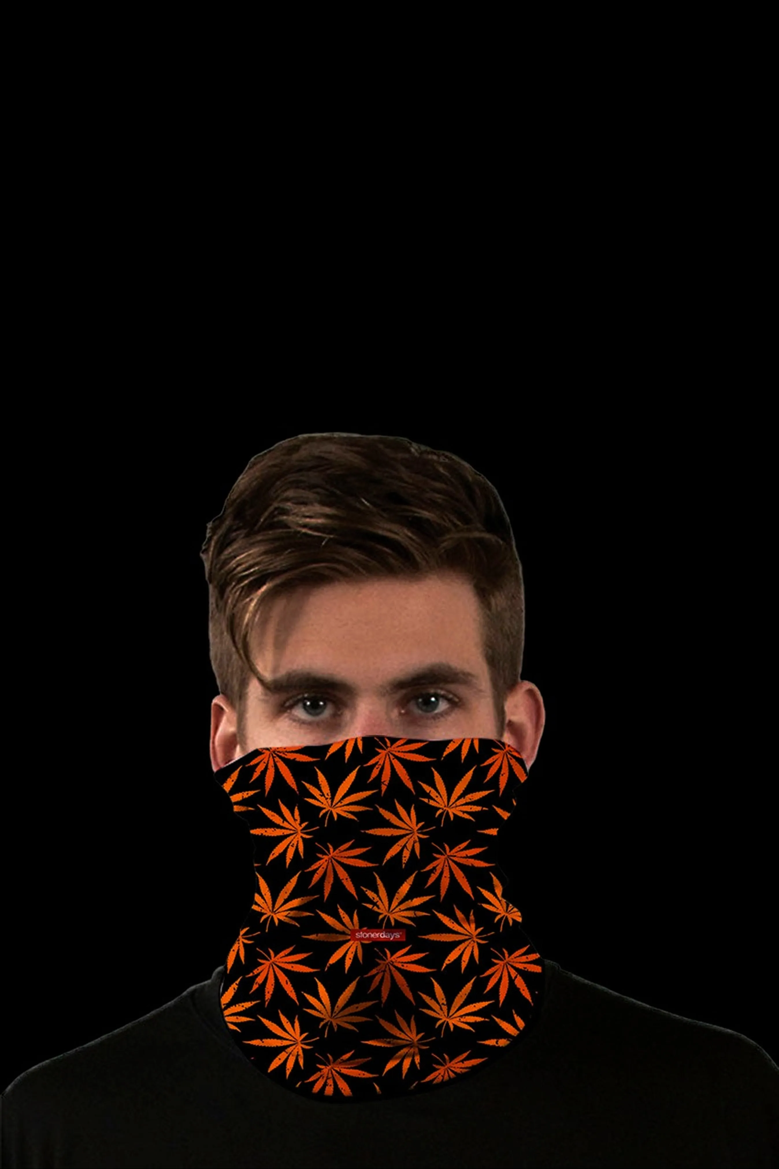 StonerDays Halloweed Cannabis Leaves Neck Gaiter