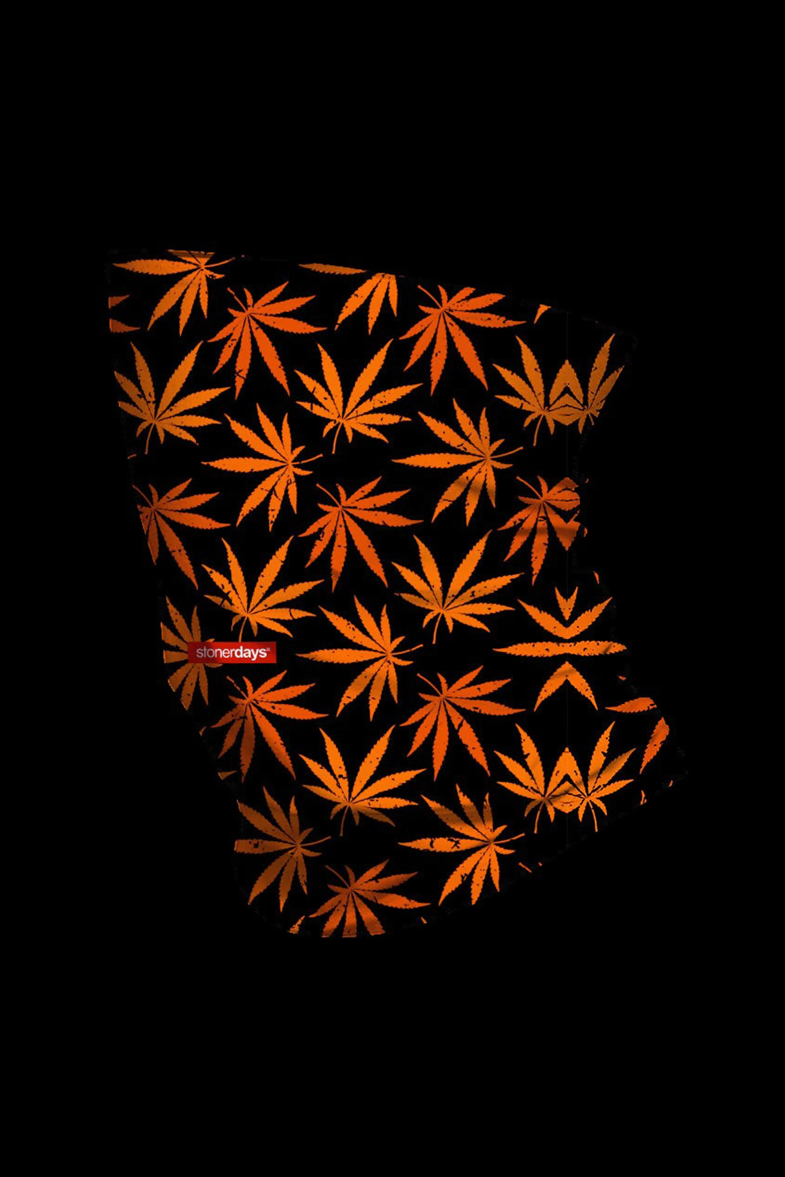 StonerDays Halloweed Cannabis Leaves Neck Gaiter