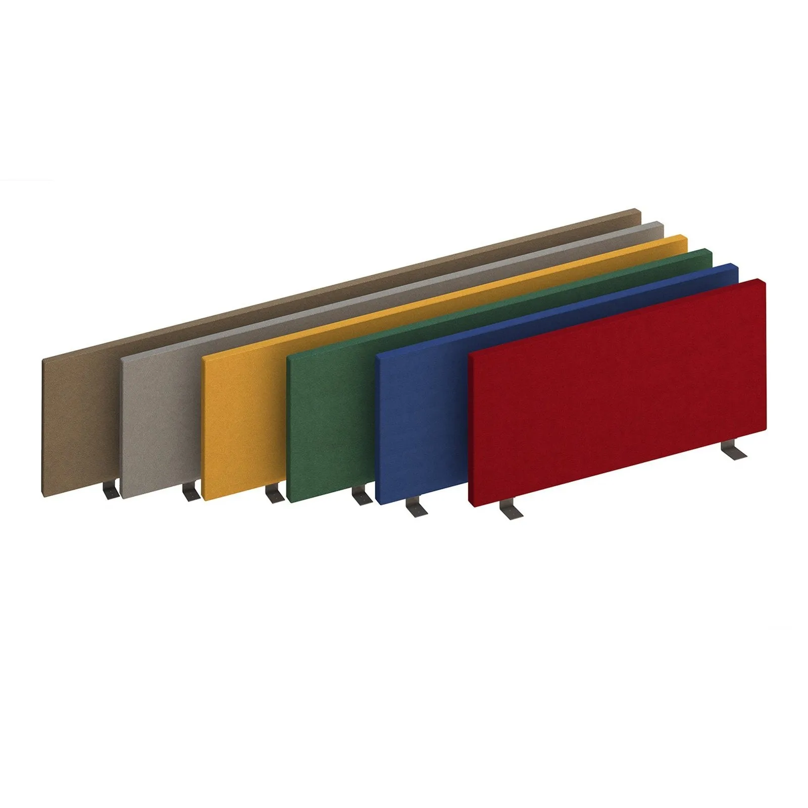 Straight desktop fabric screen