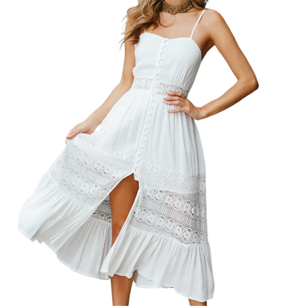 Summer White Trendy Casual Beachwear Cover-ups Outfit
