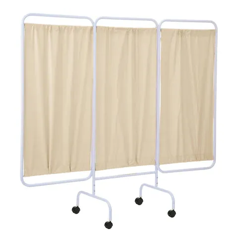 Three Panel Mobile Medical Privacy Screen, USA Made