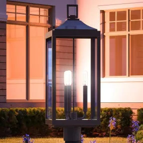 UHP1190 Colonial Outdoor Post / Pier Light, 26-7/8" x 9-1/2", Olde Bronze Finish, Calderdale Collection