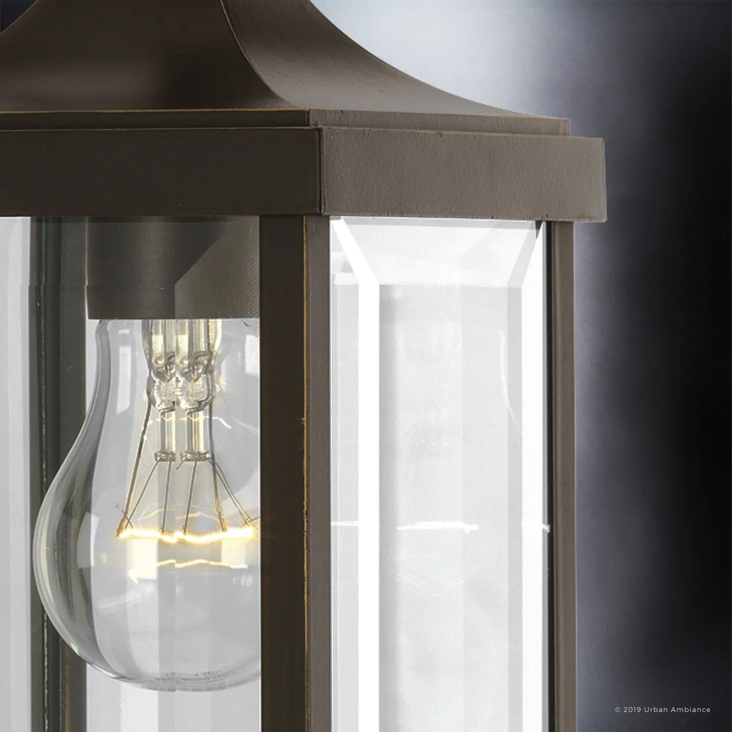 UHP1192 Colonial Outdoor Wall Light, 15-1/8" x 5-1/2", Olde Bronze Finish, Calderdale Collection