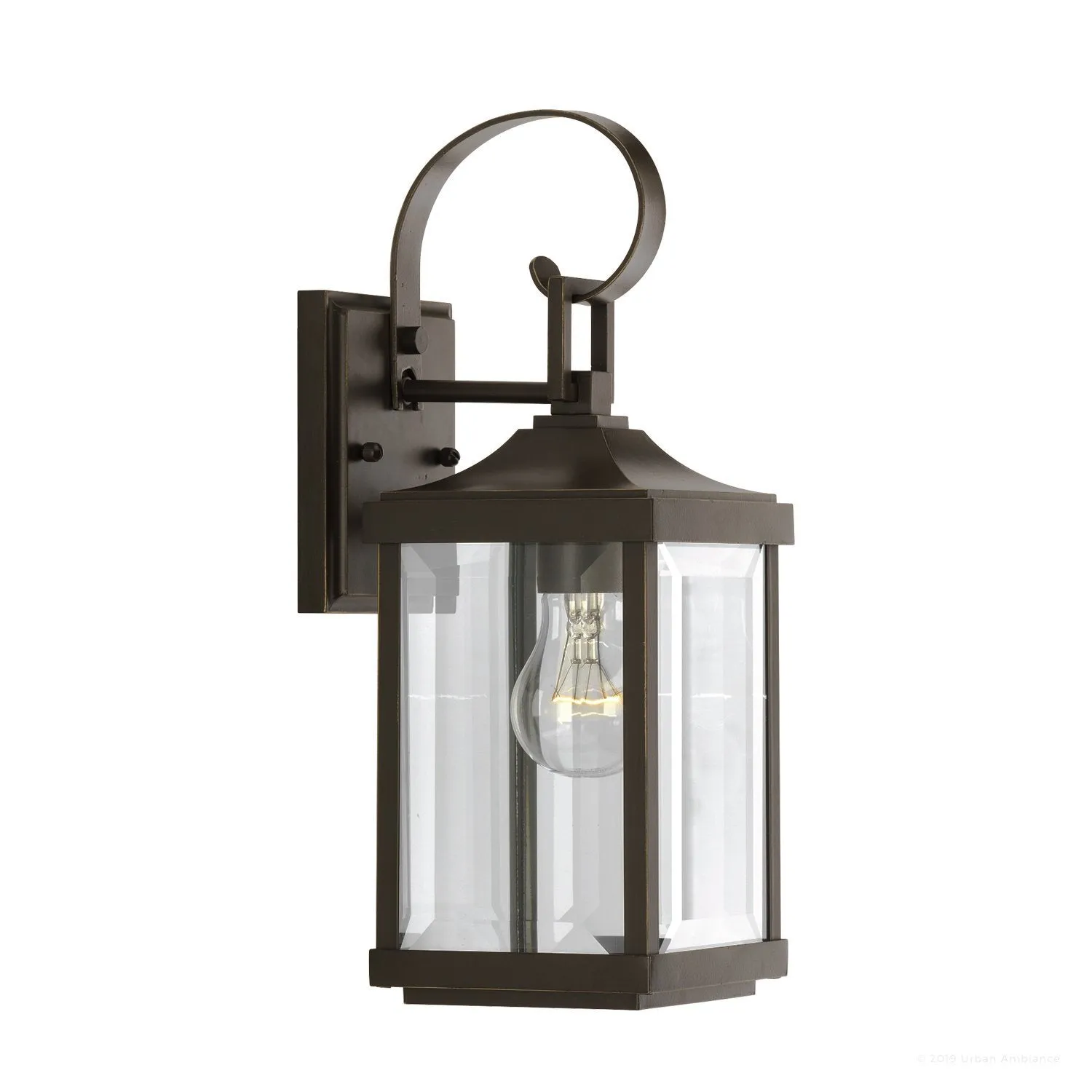 UHP1192 Colonial Outdoor Wall Light, 15-1/8" x 5-1/2", Olde Bronze Finish, Calderdale Collection