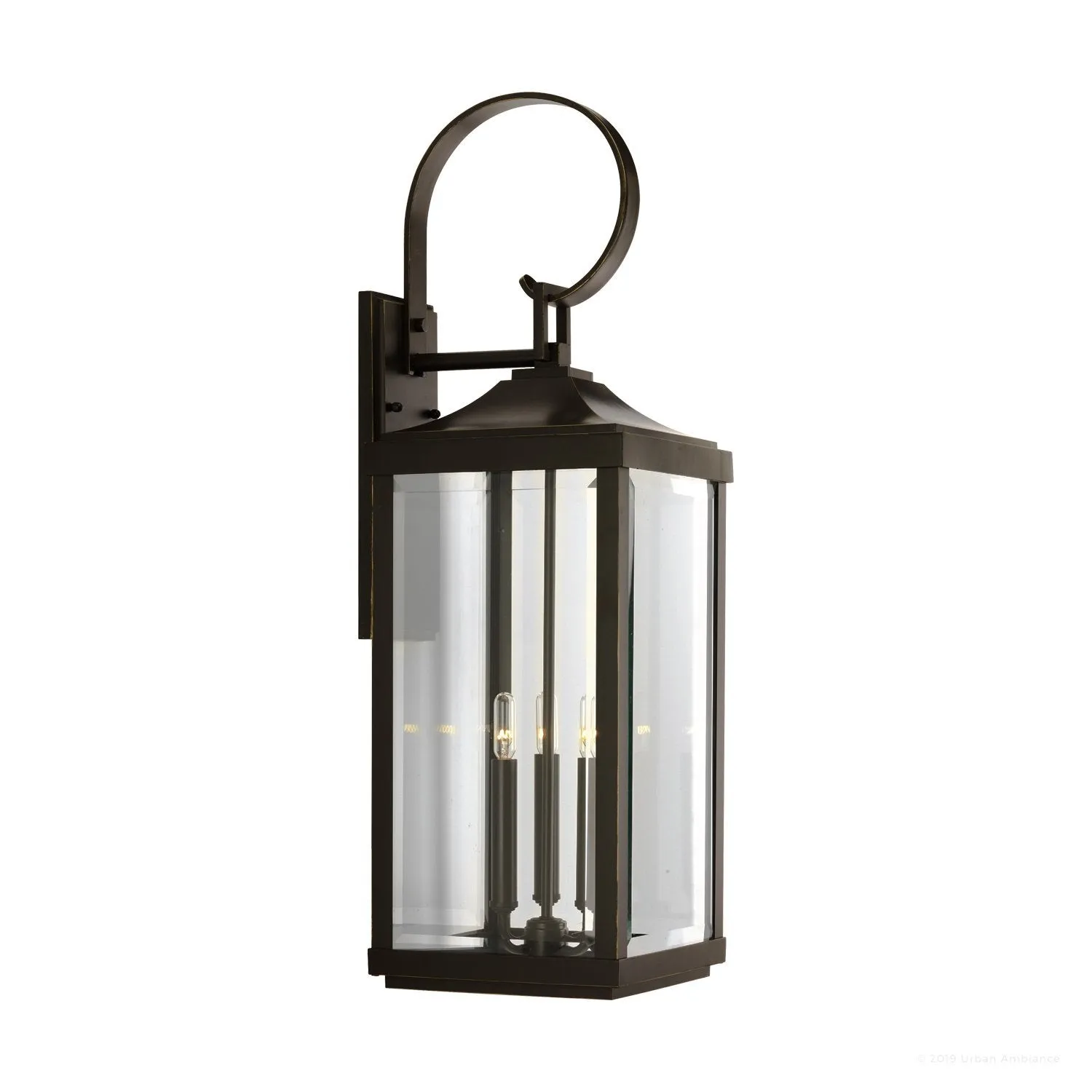 UHP1194 Colonial Outdoor Wall Light, 30-5/8" x 9-1/2", Olde Bronze Finish, Calderdale Collection