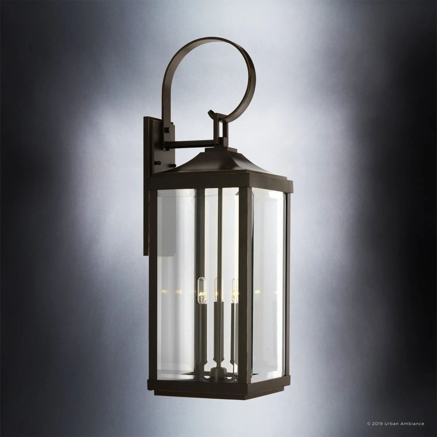 UHP1194 Colonial Outdoor Wall Light, 30-5/8" x 9-1/2", Olde Bronze Finish, Calderdale Collection