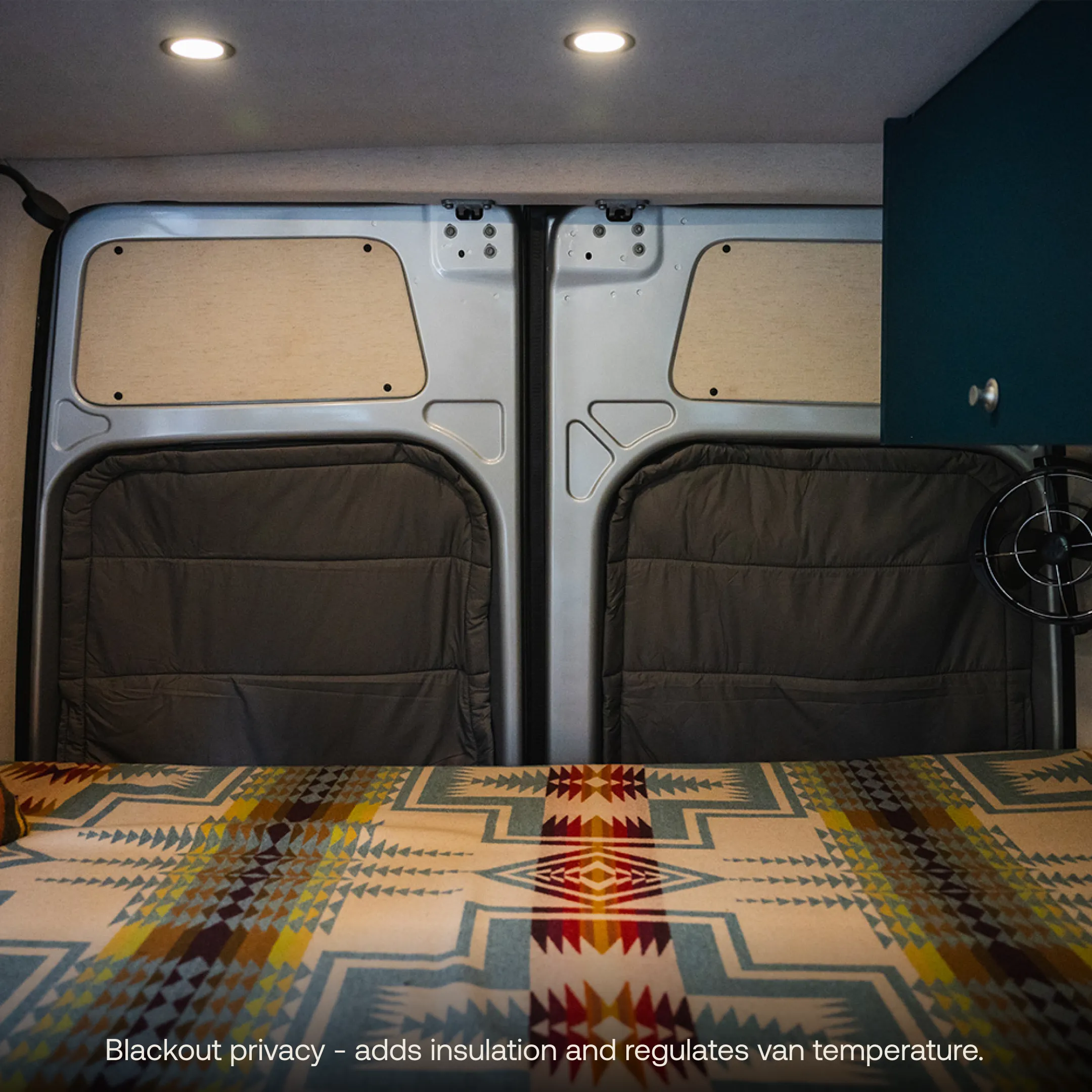 Van Rear Barn Door Window Covers