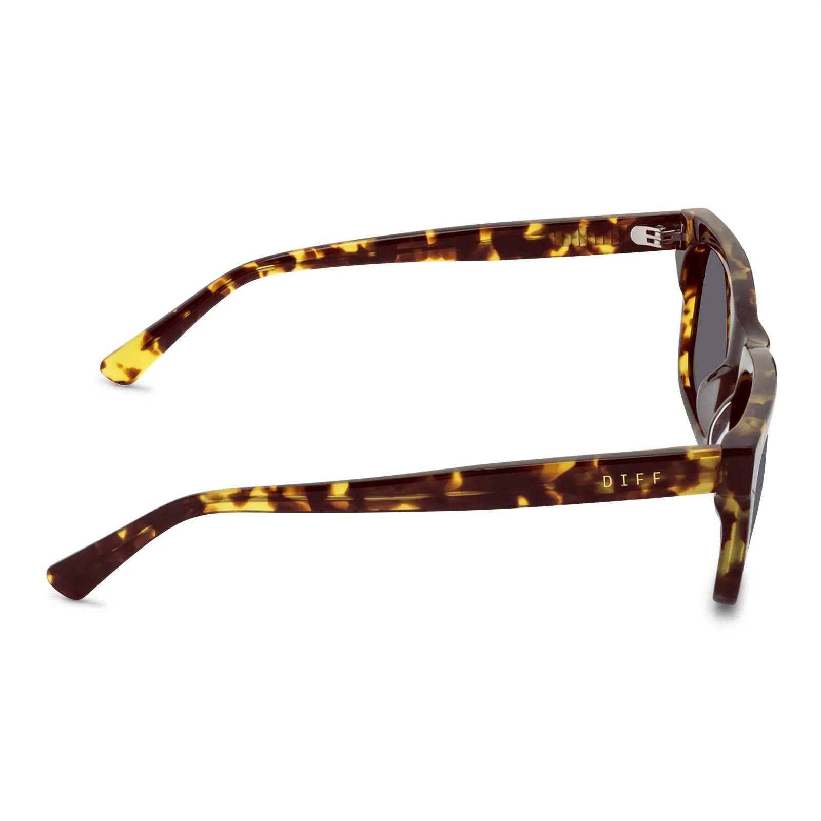 WESLEY - AMBER TORTOISE   GREY POLARIZED SUNGLASSES