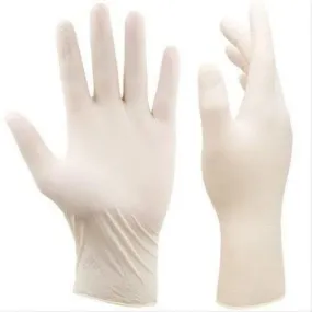 White powder free latex examination gloves 100pce