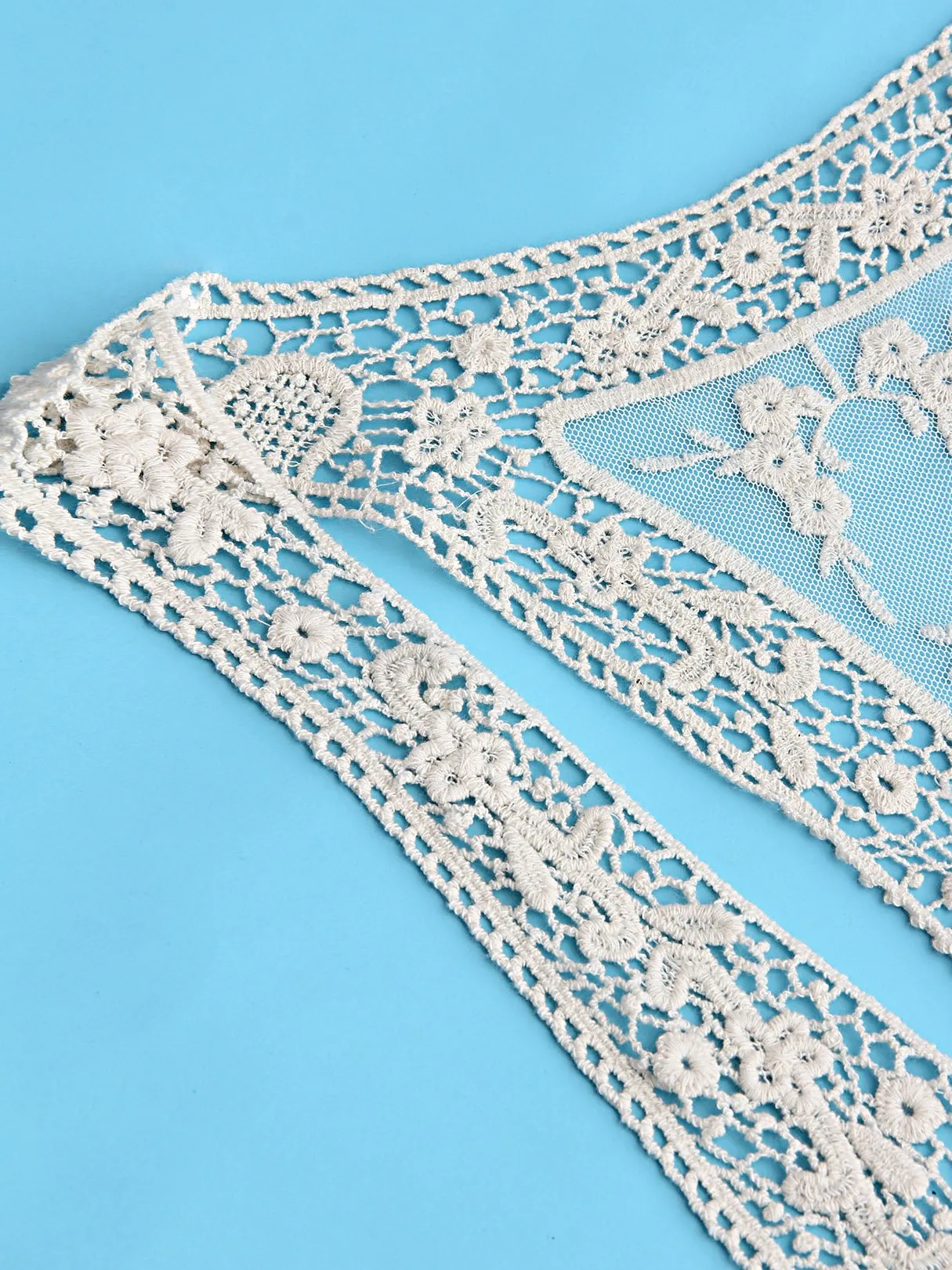 Wholesale Beige Round Neck Sleeveless Lace Cover Ups Swimwear