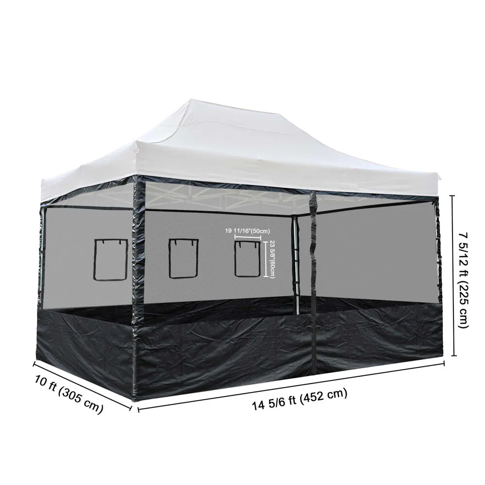 Yescom 10x15 Pop Up Canopy Netting Mesh Sidewalls Side Panel